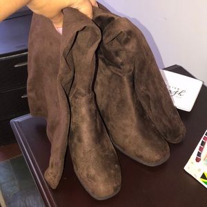 Over the knee wide calf boots Christian siriano